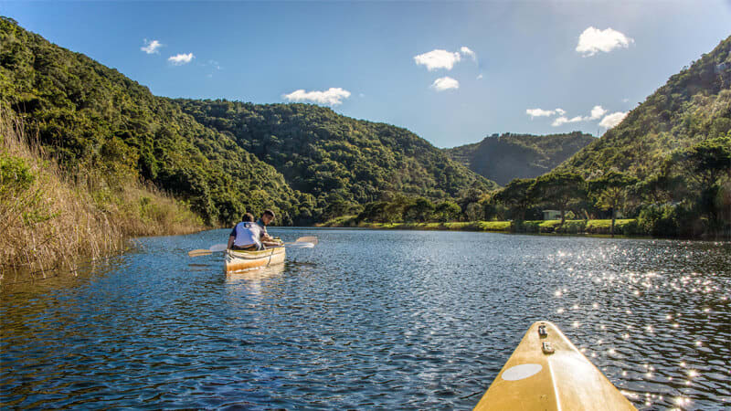 Canoeing on the Touw River with Eden Adventures